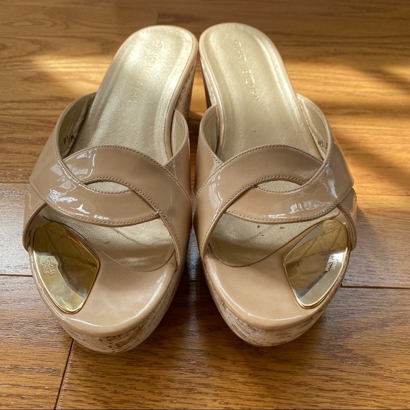 Stuart Weitzman wedged sandals. - Picture 3 of 9
